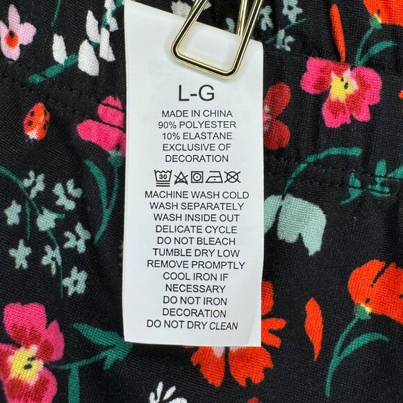 NEVER WORN Kate Spade New York Floral Pajama Set 3/4 Length Women’s L NEW - Picture 11 of 12
